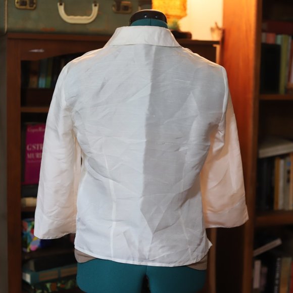 Vintage Kasper ASL | 100% Silk blouse - Picture 4 of 10